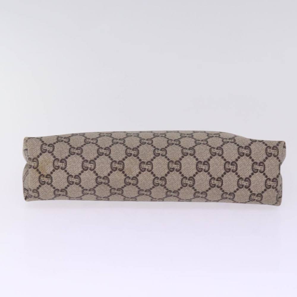 GUCCI GG Plus Supreme Clutch Bag PVC Beige Auth 78609 - Picture 7 of 16